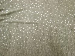 Metallic Foil Star Marle Jersey- Gold #4275 -Clothing Fabrics Shop img 6789 1 1