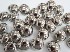 23mm Shiny Silver Domed Fashion Button #FB123