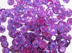 24gm Sequin Pack- Holographic Purple- 12mm #024