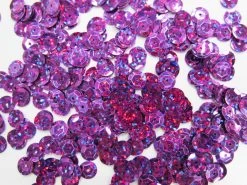 24gm Sequin Pack- Holographic Purple- 6mm #026