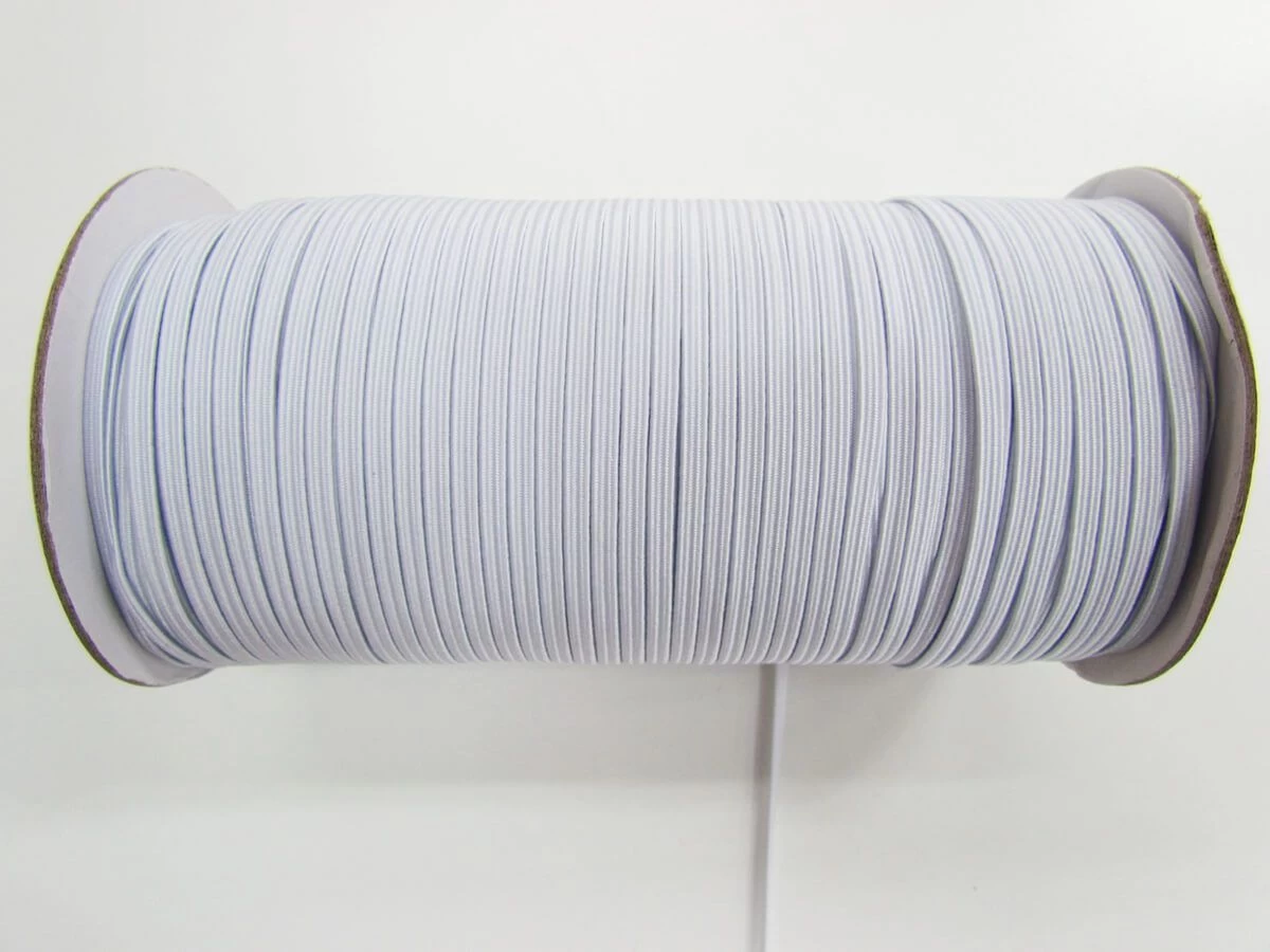 182m Roll Of 3mm Braided Elastic- White- 1004m 3 182m Roll Of 3mm Braided Elastic- White- 1004m
