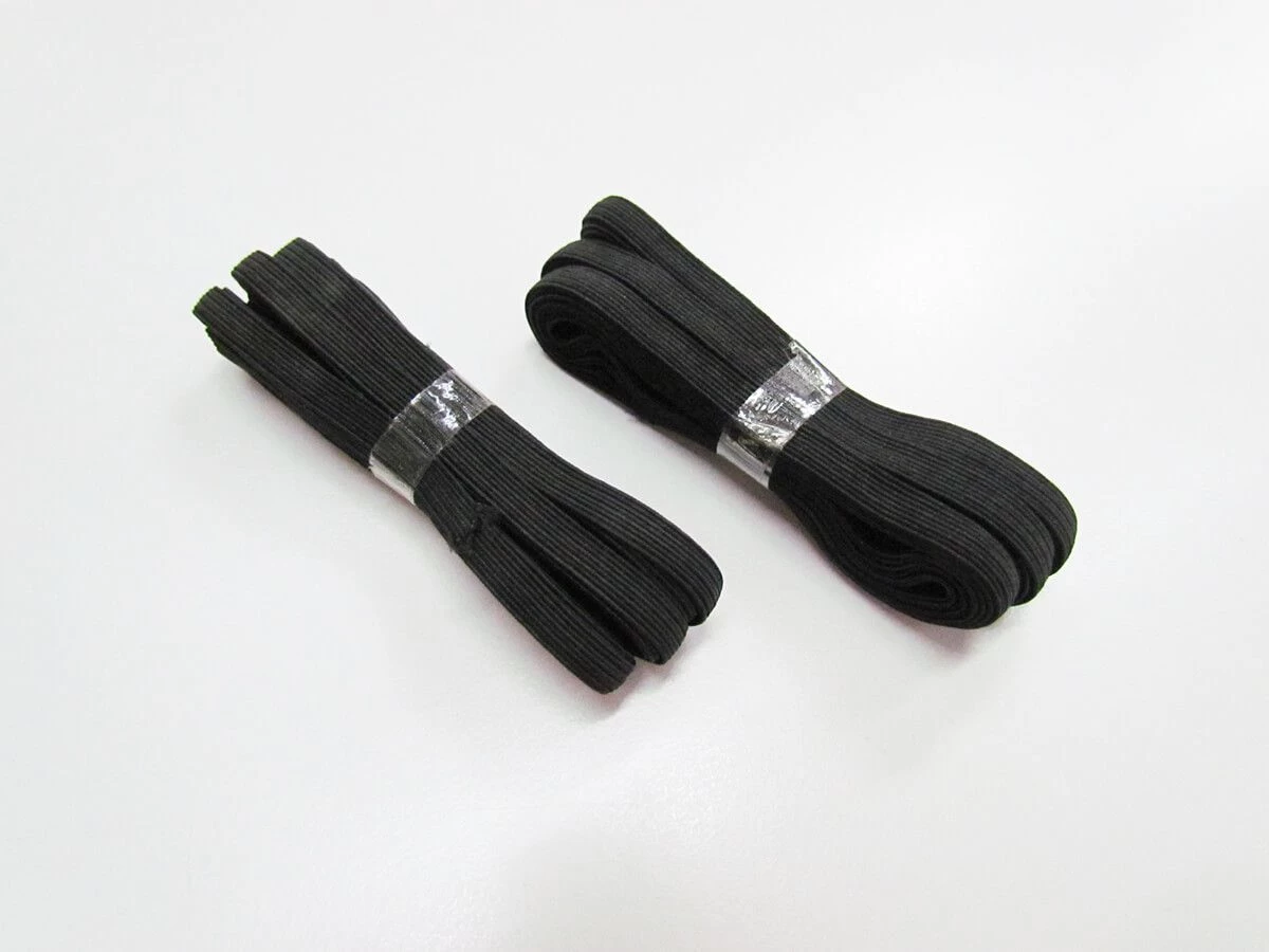 5m Pack Of 6mm Braided Elastic- Black - 2 Pack Bundle #1019F 5 5m Pack Of 6mm Braided Elastic- Black - 2 Pack Bundle #1019F - Image 3