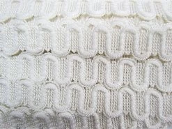 30mm Braided Cord Trim- White #1012