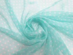 Fairy Floss Spot Silk Yoryu Chiffon #5849