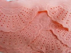 85mm Sunray Broderie Trim- Grapefruit #1014