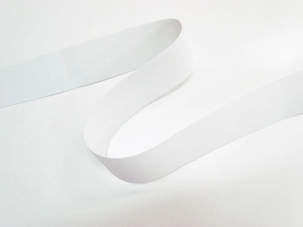 50mm High Density Budget Elastic- White #564 4 50mm High Density Budget Elastic- White #564 - Image 2
