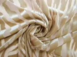 Zebra Burnout Stretch Velvet- Tan #8122