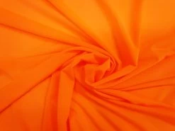 Imperfect Sheer Spandex Lining- Neon Carrot Orange #8221