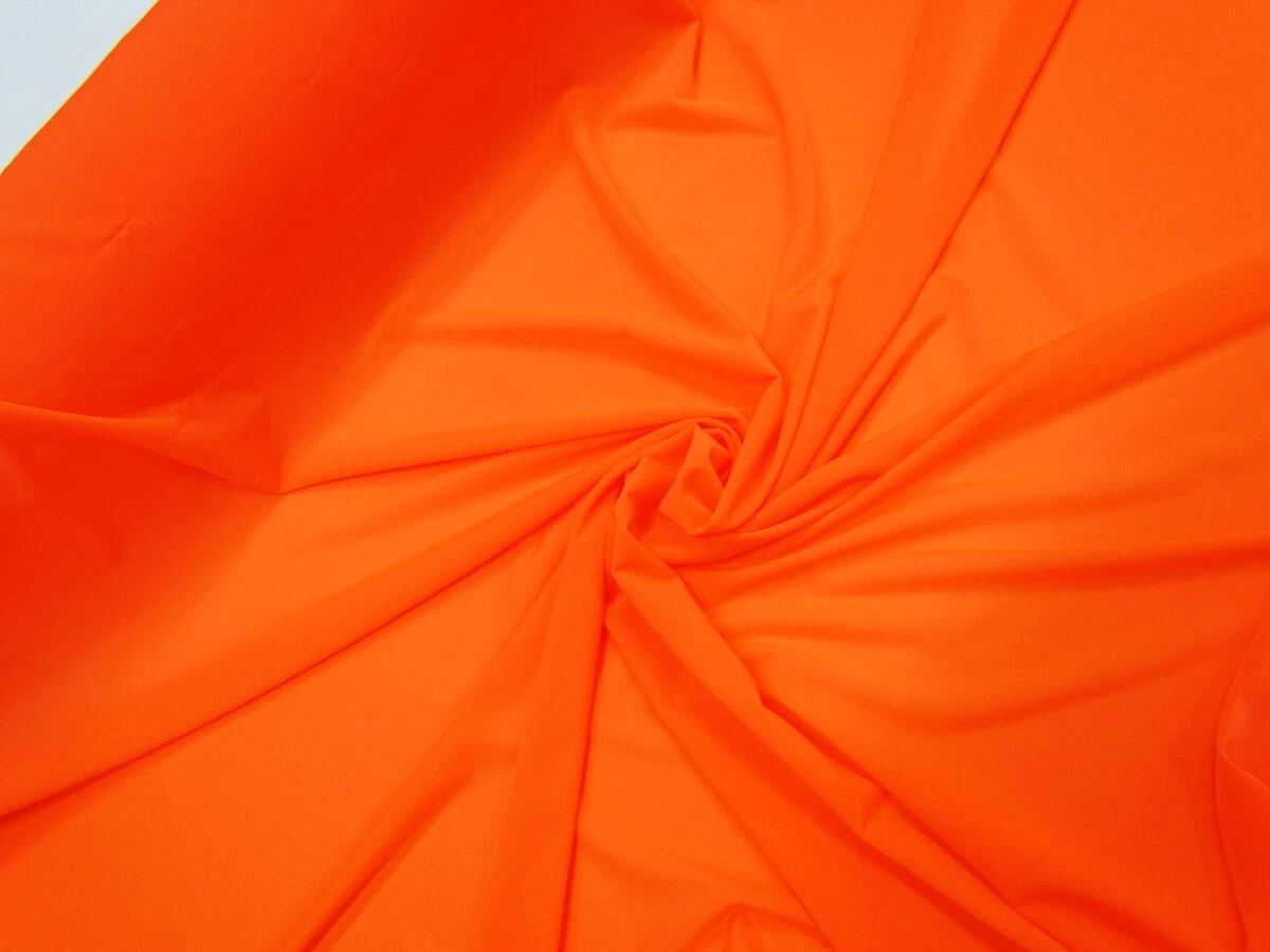 Imperfect Sheer Spandex Lining- Neon Carrot Orange #8221 4 Imperfect Sheer Spandex Lining- Neon Carrot Orange #8221 - Image 2
