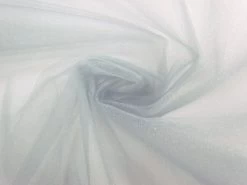 Glitter Tulle- Silver Stardust #8260