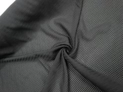 Sheer Self Check Polyester- Black #8281 -Clothing Fabrics Shop img 8975 4