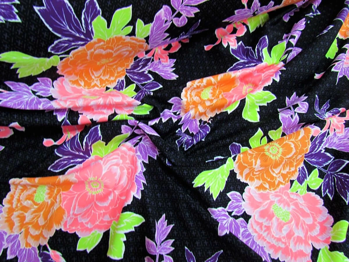 Bella Holiday Floral Spandex- Black 3 Bella Holiday Floral Spandex- Black