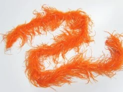 150cm Ostrich And Marabou Feather Boa Trim- Fire Orange #1039