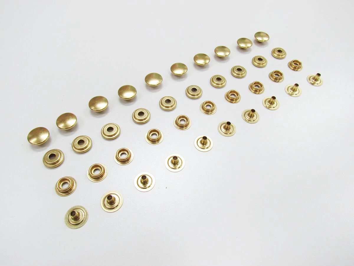 Gold Press Fastener Studs- 15mm- 10 For $4- RW271 4 Gold Press Fastener Studs- 15mm- 10 For $4- RW271 - Image 2