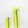 102cm Open End 2 Slider Zip- Neon Yellow #TRW72 -Clothing Fabrics Shop img 9198 4