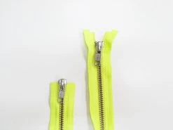 102cm Open End 2 Slider Zip- Neon Yellow #TRW72