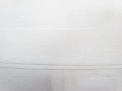 100mm Fold Over Elastic- White #1051
