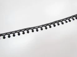 15mm Dainty Dots Trim- Black #T002 -Clothing Fabrics Shop img 9436 3