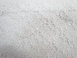 38mm Flower Mandala Lace Trim- White #T010