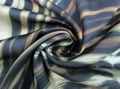 Swirly Stripes Lightweight Satin #8519