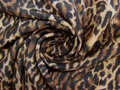 Luxurious Leopard Peachskin Faille #8526