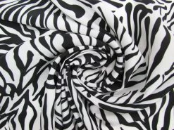 Zebras Crossing Peachskin Faille #8527