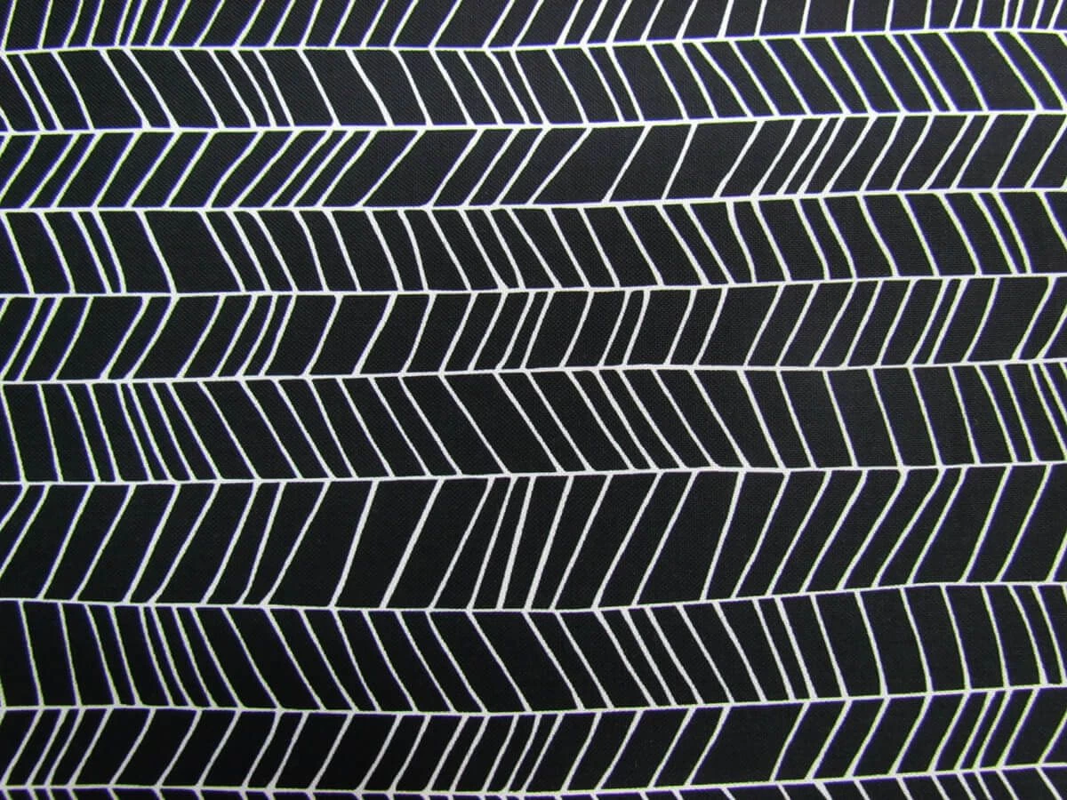 Monochrome Cotton- Odd Stripe- White On Black DV3665 3 Monochrome Cotton- Odd Stripe- White On Black DV3665