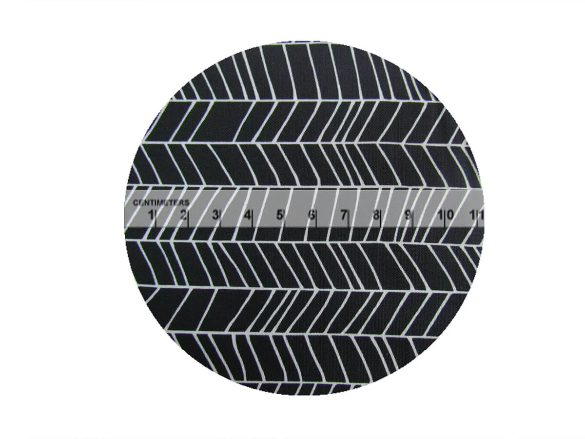 Monochrome Cotton- Odd Stripe- White On Black DV3665 6 Monochrome Cotton- Odd Stripe- White On Black DV3665 - Image 4