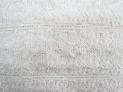 105mm Diamond Lace Trim- White #T032