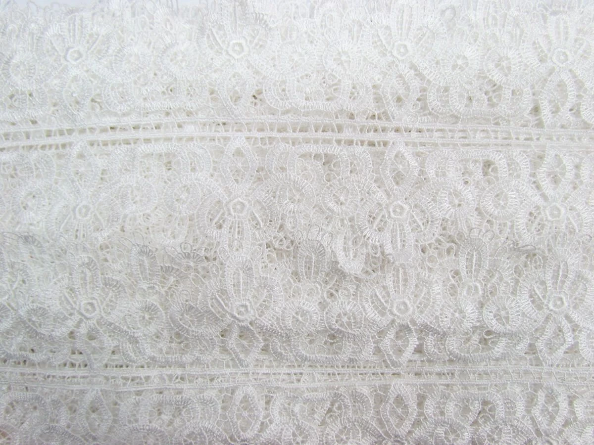 105mm Diamond Lace Trim- White #T032 3 105mm Diamond Lace Trim- White #T032