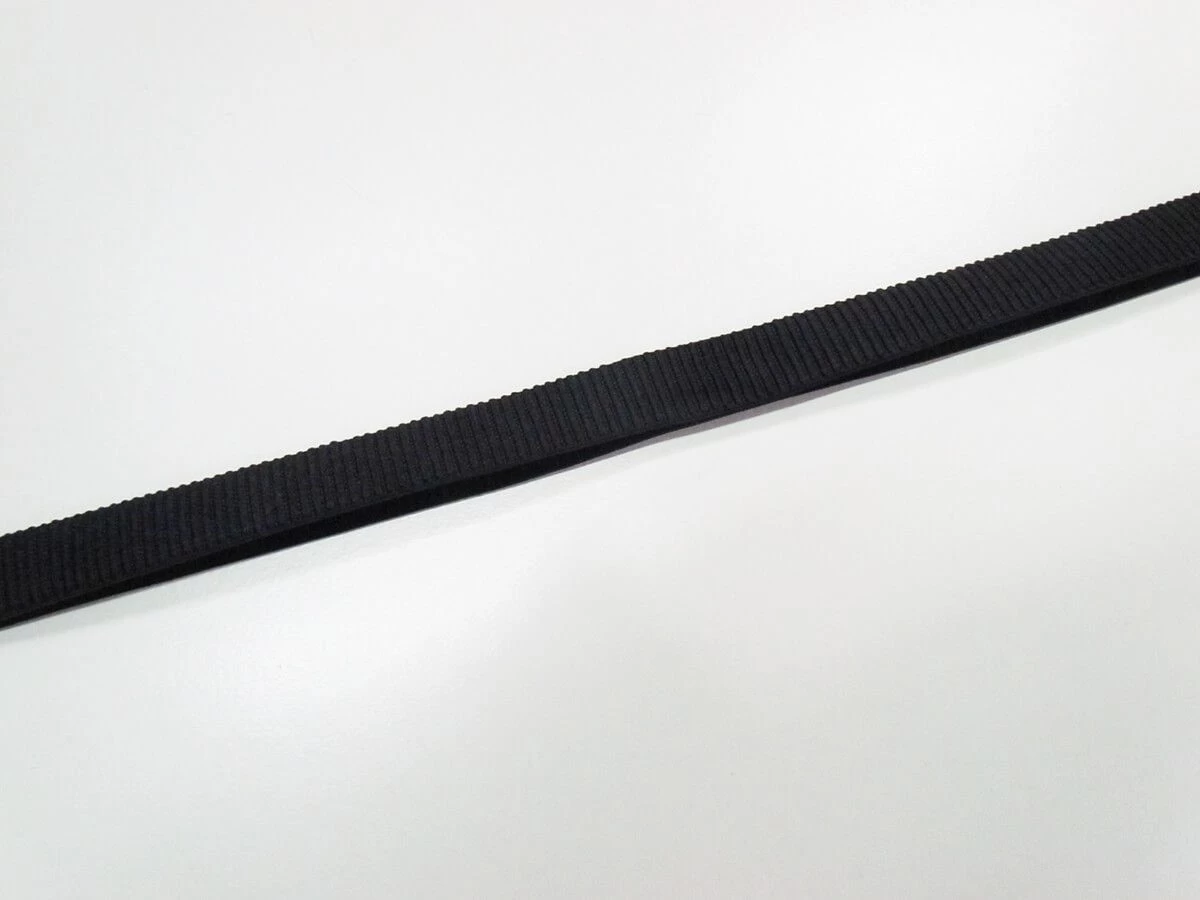 30mm Wide Ribbed Fold Over Elastic- Black #T034 5 30mm Wide Ribbed Fold Over Elastic- Black #T034 - Image 3