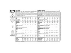 Simplicity Pattern S2172 Women's Costume- Size R5 (14-16-18-20-22) -Clothing Fabrics Shop s2172 envelope back 2