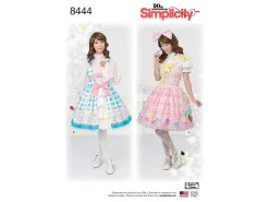 Simplicity Pattern S8444 Women's Lolita Costume- Size P5 (12-14-16-18-20)