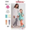 Simplicity Pattern S8566 Child's & Girls' Tunics & Leggings- Size HH (3-4-5-6) -Clothing Fabrics Shop s8566 envelope front 2