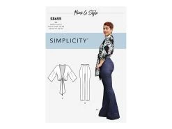Simplicity Pattern S8655 Mimi G High Waisted Trousers And Tie Top- Size U5 (16-18-20-22-24)