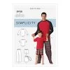 Simplicity Pattern S9128 Men's & Boys Sleepwear- Size A (S - L / S - XL) -Clothing Fabrics Shop s9128 envelope front 2