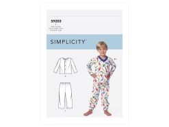 Simplicity Pattern S9203 Children's/Boys' Tops, Shorts And Pants- Size A (3-4-5-6-7-8)