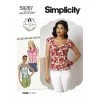 Simplicity Pattern S9287 MISSES SWEETHEART BLOUSE- Size D5(12-14-16-18-20) -Clothing Fabrics Shop s9287 envelope front 2