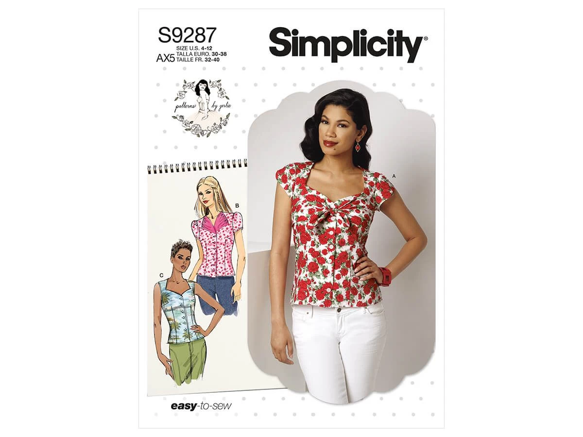 Simplicity Pattern S9287 MISSES SWEETHEART BLOUSE- Size D5(12-14-16-18-20) 3 Simplicity Pattern S9287 MISSES SWEETHEART BLOUSE- Size D5(12-14-16-18-20)