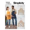 Simplicity Pattern S9302 UNISEX APRONS- Size OS (ONE SIZE) -Clothing Fabrics Shop s9302 envelope front 2