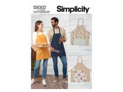 Simplicity Pattern S9302 UNISEX APRONS- Size OS (ONE SIZE)