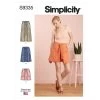 Simplicity Pattern S9335 MISSES' SKIRTS & SKORT- Size R5 (14-16-18-20-22) -Clothing Fabrics Shop s9335 envelope front 2