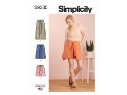 Simplicity Pattern S9335 MISSES' SKIRTS & SKORT- Size R5 (14-16-18-20-22)