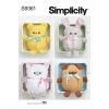Simplicity Pattern S9361 PLUSH ANIMALS- Size OS (ONE SIZE) 2 Simplicity Pattern S9361 PLUSH ANIMALS- Size OS (ONE SIZE) -Clothing Fabrics Shop s9361 envelope front 2