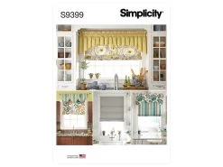 Simplicity Pattern S9399 ROMAN SHADES & VALANCES- Size OS (ONE SIZE)