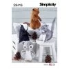 Simplicity Pattern S9418 STUFFED ANIMALS- Size OS (ONE SIZE) -Clothing Fabrics Shop s9418 envelope front 2