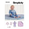Simplicity Pattern S9459 BABY JMPST, PNT, BLANKET- Size A (XXS-XS-S-M-L) 2 Simplicity Pattern S9459 BABY JMPST, PNT, BLANKET- Size A (XXS-XS-S-M-L) -Clothing Fabrics Shop s9459 envelope front 1