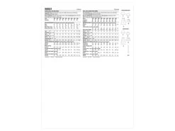Simplicity Pattern S9551 Women's Tops, Skirt And Shorts- Size G5 (26W-28W-30W-32W-34W) -Clothing Fabrics Shop s9551 envelope back 1