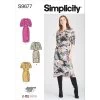 Simplicity Pattern S9677 MISSES' DRESSES WITH SLEEVE AND LENGTH VARIATIONS- Size U5 (16-18-20-22-24) -Clothing Fabrics Shop s9677 main