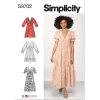 Simplicity Pattern S9702 Misses' Dress- Size Y5 (18-20-22-24-26) -Clothing Fabrics Shop s9702 main